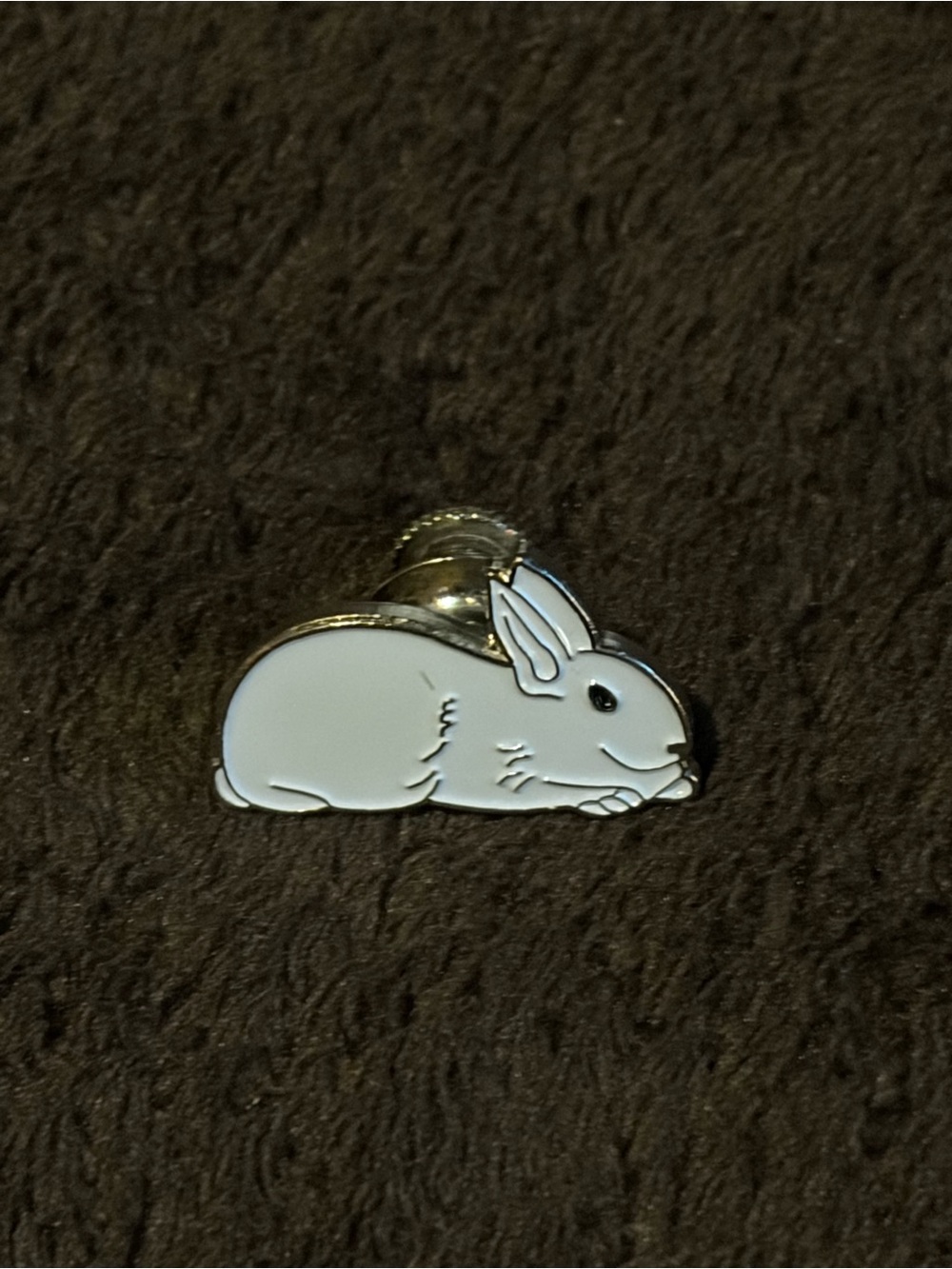 Supreme White Bunny Rabbit Let's F*ck! Enamel Metal Pin FW16